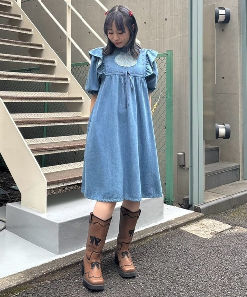 Candy Stripper ワンピース DEAR PEPE DENIM : ZOZOTOWN Yahoo