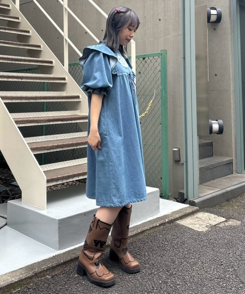ワンピース peepo Candy Stripper ワンピース DEAR PEPE DENIM : ZOZOTOWN Yahoo