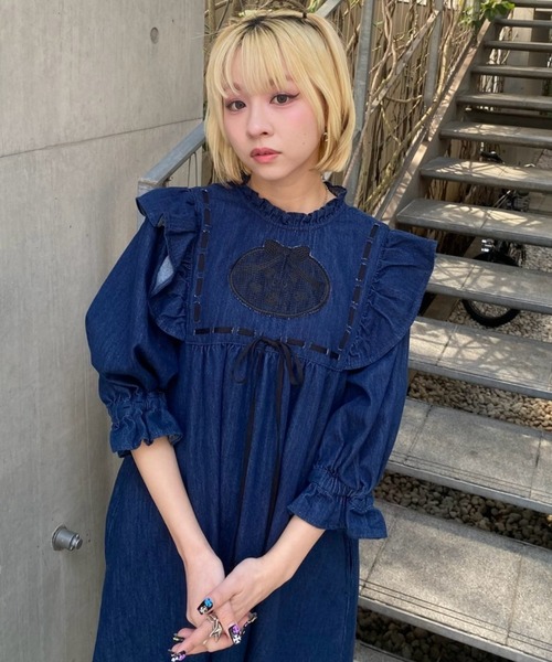 ワンピース peepo Candy Stripper ワンピース DEAR PEPE DENIM : ZOZOTOWN Yahoo