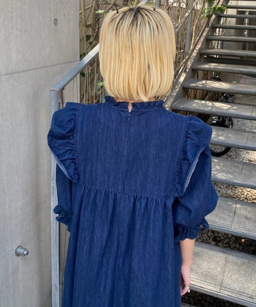Candy stripper デニムワンピース Candy Stripper（キャンディストリッパー）の「DENIM PLEATS