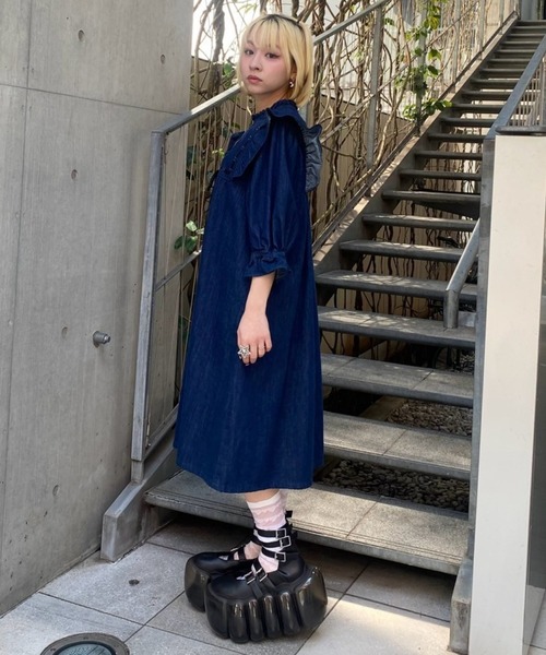 Candy Stripper ワンピース DEAR PEPE DENIM : ZOZOTOWN Yahoo