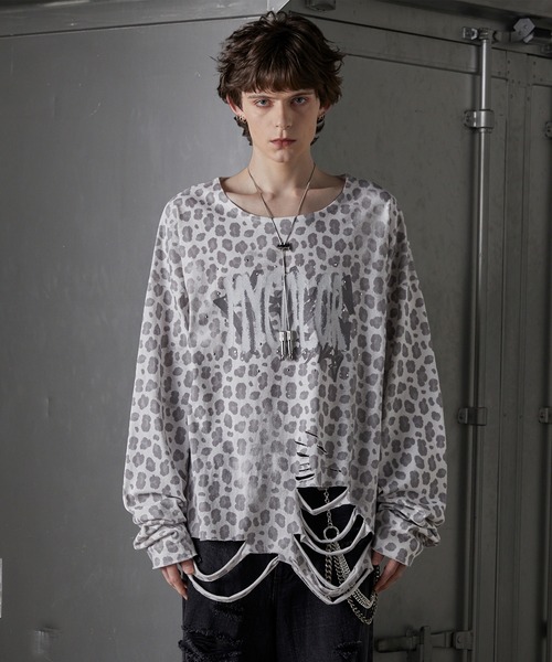 トップス GRANCY GRANCY】Shirring Design Rhinestone Graphic Sleeveless Tshirt