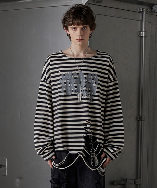 GRANCY tシャツ 「GRANCY」Patterned All Over Rhinestone