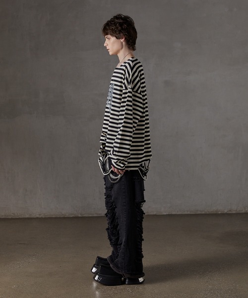 GRANCY tシャツ 「GRANCY」Patterned All Over Rhinestone