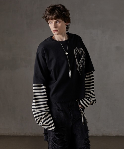 GRANCY tシャツ 「GRANCY」Patterned All Over Rhinestone