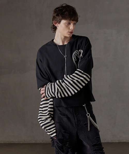 トップス GRANCY GRANCY tシャツ 「GRANCY」Patterned All Over Rhinestone