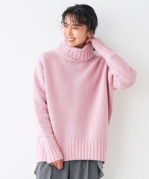 「MICA&DEAL」 タートルネックニット FREE ベージュ レディース_画像3