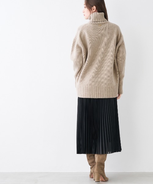 「MICA&DEAL」 タートルネックニット FREE ベージュ レディース_画像8