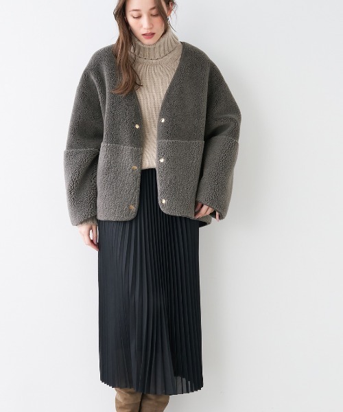 「MICA&DEAL」 タートルネックニット FREE ベージュ レディース_画像9