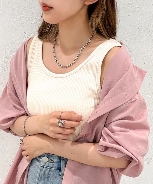 タンクトップ ノースリーブ 2WAYカットリブタンク「ZOZOTOWN限定アイテム」 レディース | apres jour mignon