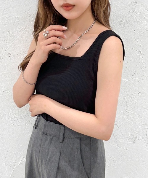 タンクトップ ノースリーブ 2WAYカットリブタンク「ZOZOTOWN限定アイテム」 レディース | apres jour mignon | 02