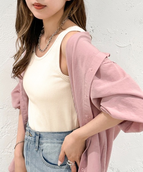 タンクトップ ノースリーブ 2WAYカットリブタンク「ZOZOTOWN限定アイテム」 レディース | apres jour mignon | 08