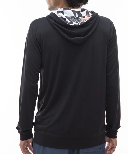 BILLABONG - ビラボン RASH ジップ フード ラッシュガード SML 黒 水着 海 上着 BILLABONG ラッシュガード 「BILLABONG/ビラボン」24SS RASH ZIP