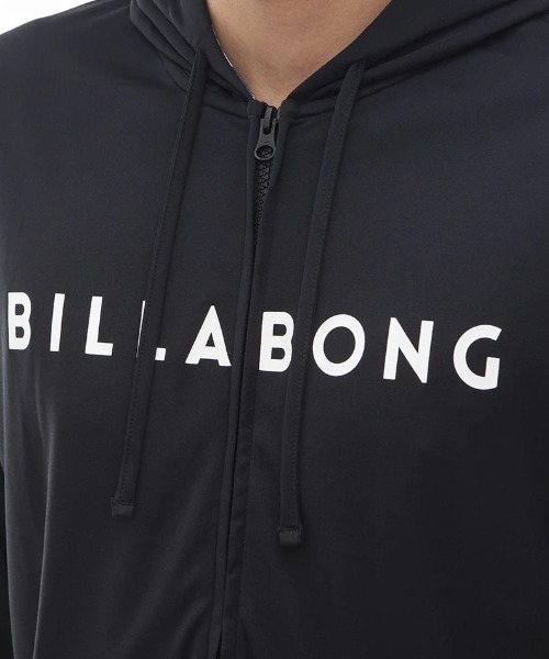 BILLABONG - ビラボン RASH ジップ フード ラッシュガード SML 黒 水着 海 上着 BILLABONG ラッシュガード 「BILLABONG/ビラボン」24SS RASH ZIP