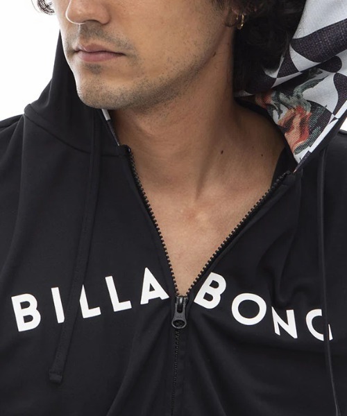 BILLABONG - ビラボン RASH ジップ フード ラッシュガード SML 黒 水着 海 上着 BILLABONG ラッシュガード 「BILLABONG/ビラボン」24SS RASH ZIP