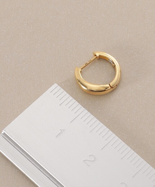 COCOSHNIK ピアス K18月甲 ワンタッチピアス レディース