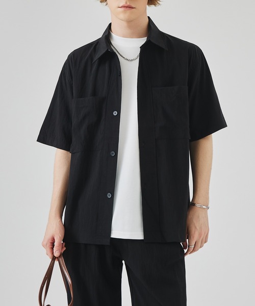 Cloudstyle セットアップ 「Cloudstyle」接触冷感 半袖 開襟シャツ