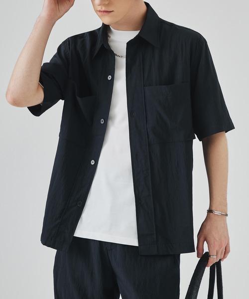 Cloudstyle セットアップ 「Cloudstyle」接触冷感 半袖 開襟シャツ