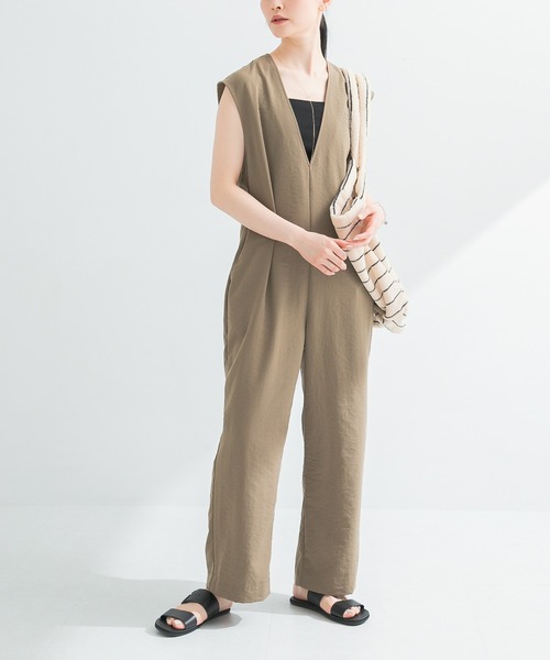⭐︎新品未使用⭐︎ GLOBAL WORKリネンライクサロペ GLOBAL WORK サロペット オーバーオール MATINEE LINE/リネン
