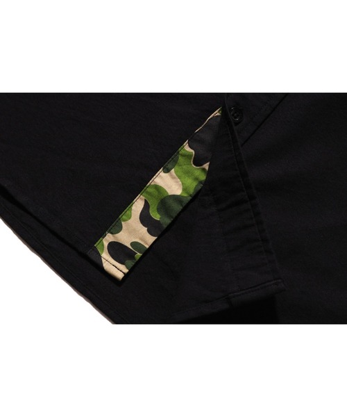 A Bathing Ape ブラック長袖シャツ S A BATHING APE 「A APE」 長袖シャツ - ブラック メンズ