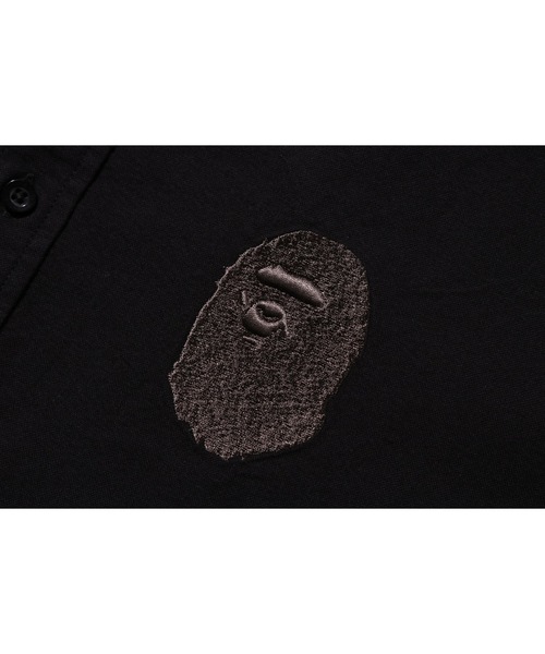A Bathing Ape ブラック長袖シャツ S A BATHING APE 「A APE」 長袖シャツ - ブラック メンズ