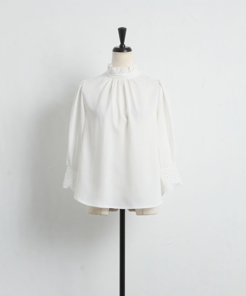 「tocco closet」 半袖ブラウス M ブラック レディース_画像2