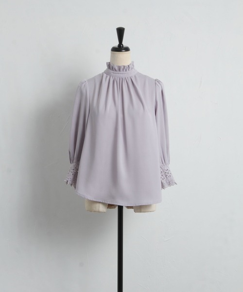 「tocco closet」 半袖ブラウス M ブラック レディース_画像3