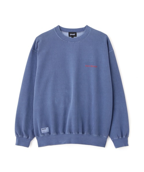 破格‼️SCHOTT スウェット LEATHER ELBOW PATCH SWEAT/レザーエルボーパッチ スウェット