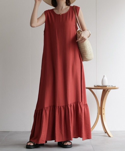 THE SMOCK SHOP ノースリーブギャザーワンピース Bshop o1080144014742445645.jpg