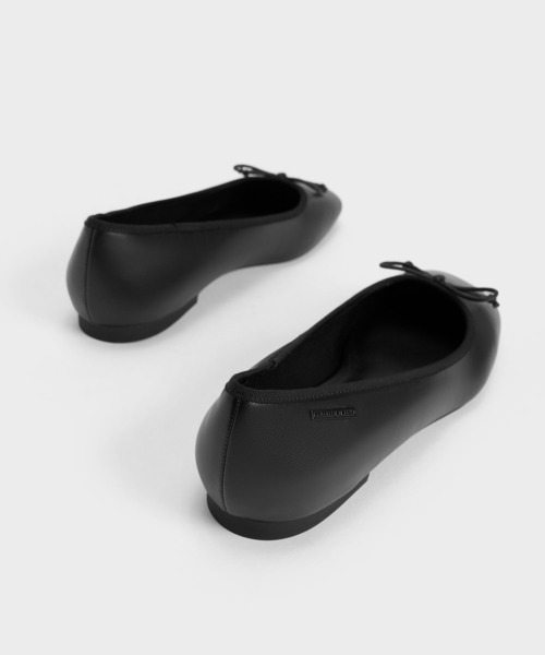 「CHARLES & KEITH」 バレエシューズ 25.5cm ブラック レディース_画像4