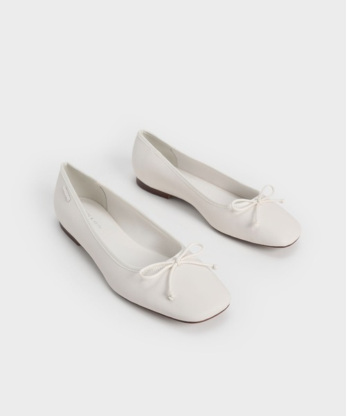 「CHARLES & KEITH」 バレエシューズ 25.5cm ブラック レディース_画像6