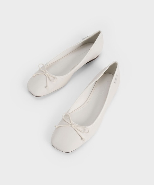 「CHARLES & KEITH」 バレエシューズ 25.5cm ブラック レディース_画像8