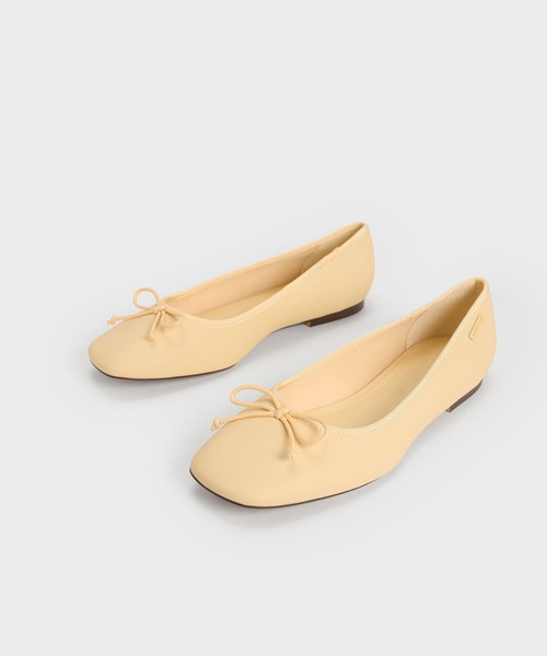 「CHARLES & KEITH」 バレエシューズ 25.5cm ブラック レディース_画像9