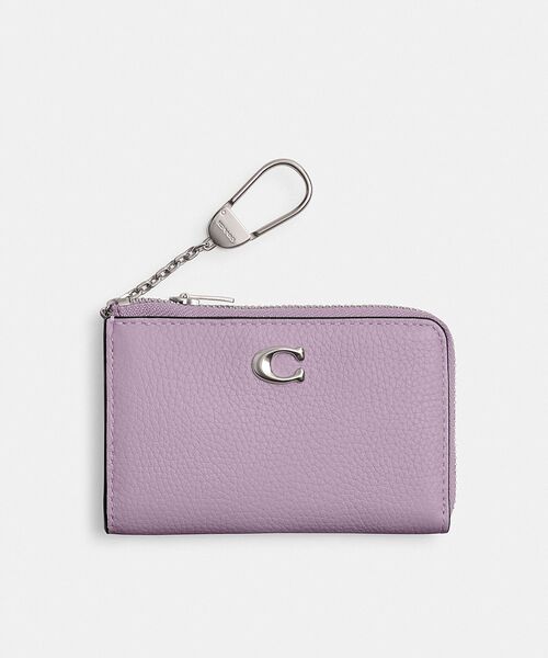 新品未使用 COACH コーチ キーケース ソフトパープル 完売品 紫色 新品未使用 COACH コーチ キーケース ソフトパープル 完売品 紫色
