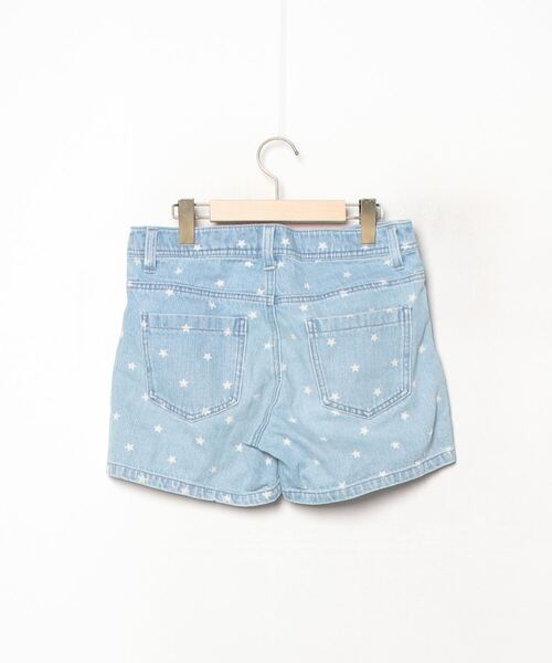 「LOWRYS FARM」 デニムショートパンツ M ブルー レディース