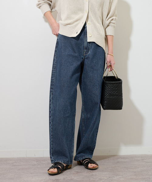 「JOURNAL STANDARD relume」 加工デニムパンツ 36 ネイビー レディース