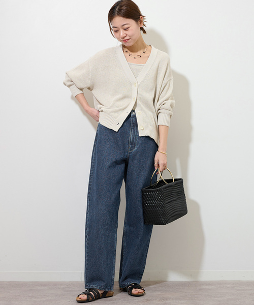 「JOURNAL STANDARD relume」 加工デニムパンツ 36 ネイビー レディース