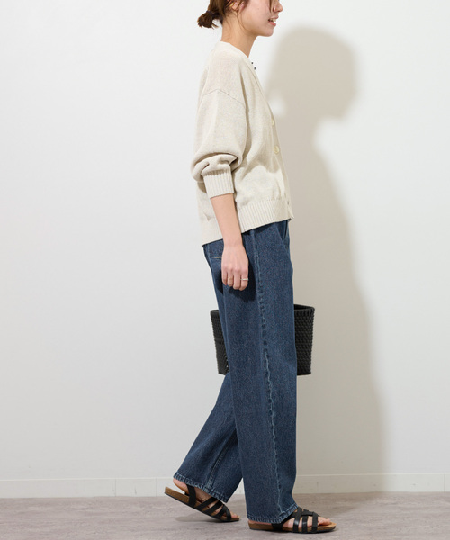 「JOURNAL STANDARD relume」 加工デニムパンツ 36 ネイビー レディース