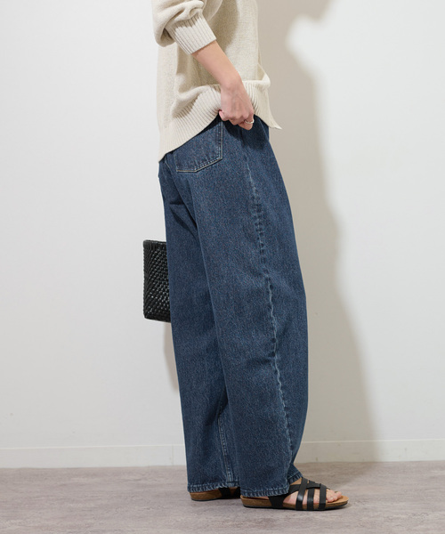 「JOURNAL STANDARD relume」 加工デニムパンツ 36 ネイビー レディース