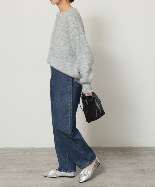 「JOURNAL STANDARD relume」 加工デニムパンツ 36 ネイビー レディース