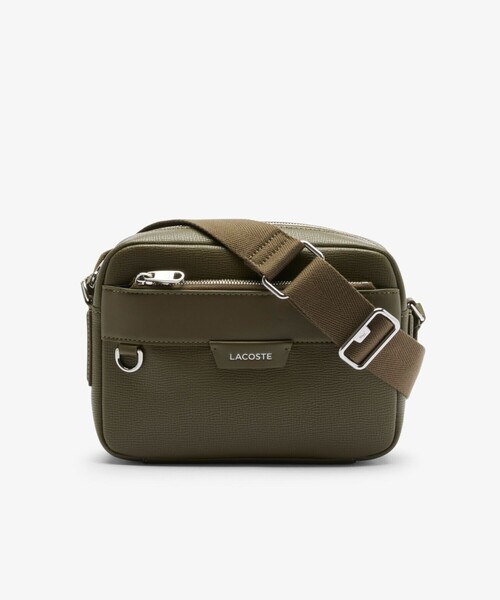 LACOSTE ショルダーバッグ オシアン レザーレポーターバッグ