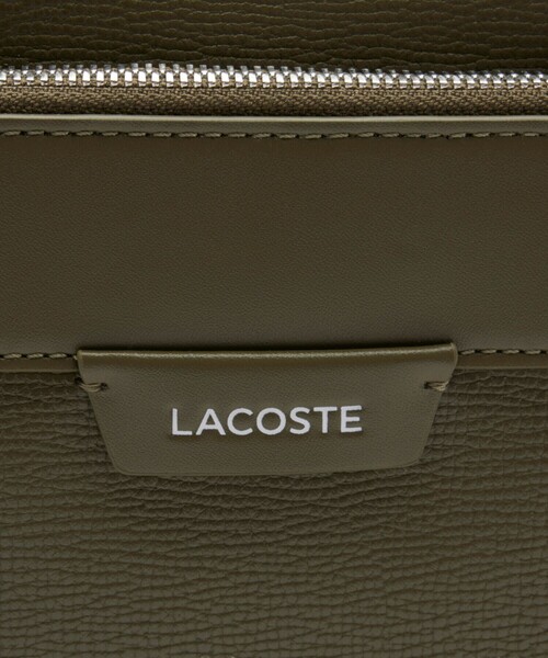 LACOSTE ショルダーバッグ オシアン レザーレポーターバッグ
