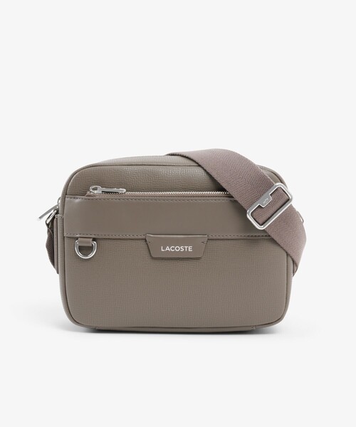 LACOSTE ジオメトリックパターン ボディバッグ Amazon | Lacoste メンズ The Blend スモール モノグラムキャンバス