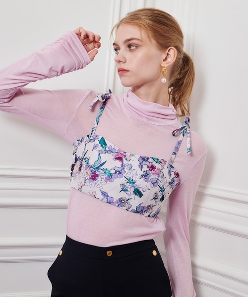 Loulou Willoughby シルクプレーティングプルオーバー allureville｜【LOULOU WILLOUGHBY】プレーティングリブプルオーバー