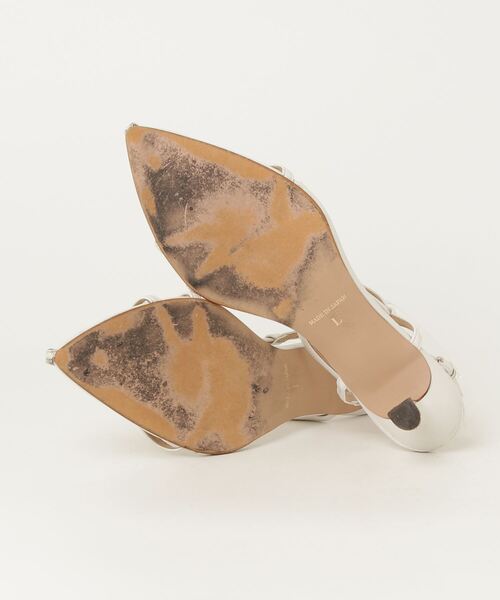 「MAMIAN」 ヒールサンダル L ホワイト レディース_画像3