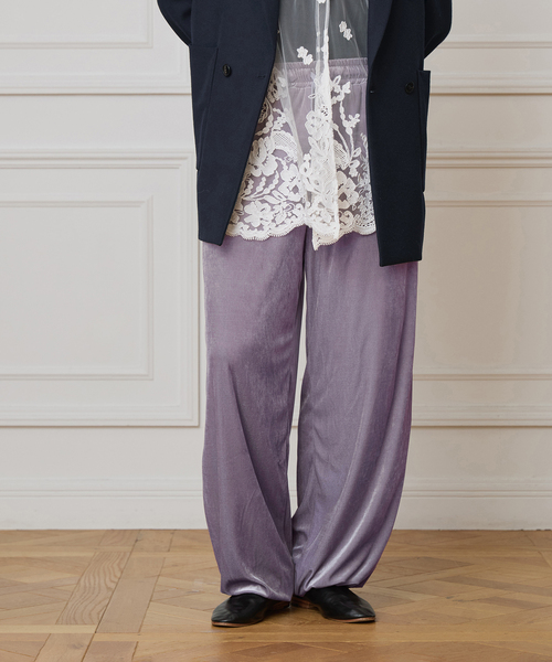 IENA LA BOUCLE（イエナラブークル） パンツ トリアセベロアイージー