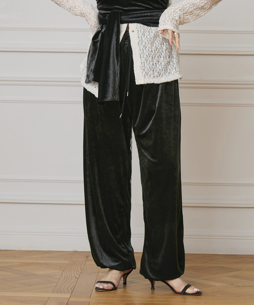 IENA LA BOUCLE（イエナラブークル） パンツ トリアセベロアイージー