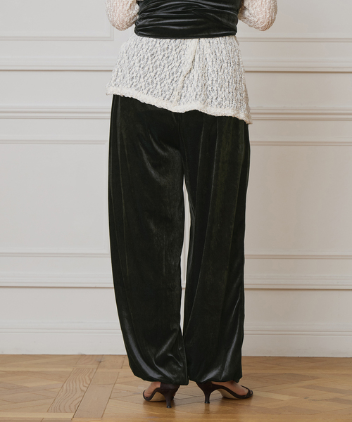 IENA LA BOUCLE（イエナラブークル） パンツ トリアセベロアイージー