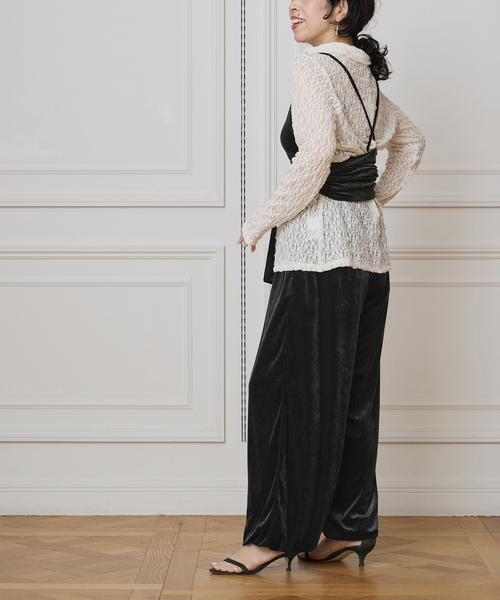 IENA LA BOUCLE（イエナラブークル） パンツ トリアセベロアイージー