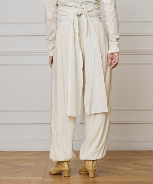 IENA LA BOUCLE（イエナラブークル） パンツ トリアセベロアイージー